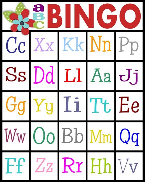 Alphabet Bingo Cards Free Printable